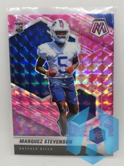 2021 Panini Mosaic Marquez Stevenson RC #390 Pink Camo Prizm SP Buffalo Bills